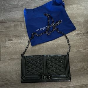Rebecca Minkoff Black Leather Quilted Crossbody